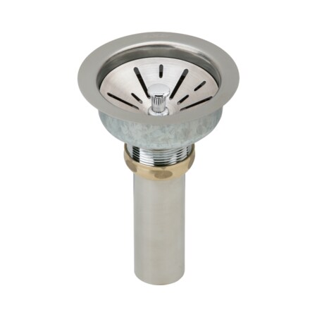 Elkay 4.4375 in W x 4.4375 in L x 7.5625 in H, Stainless Steel LK99FCS